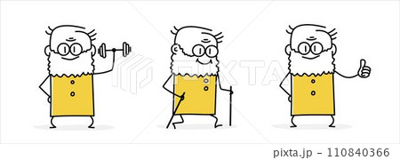 Stick figures set Stick figures set 110840366