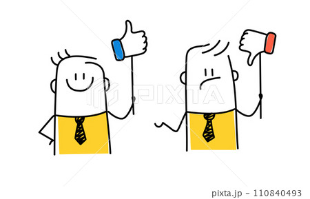 Stick figure, demerit and merit evaluation. 110840493