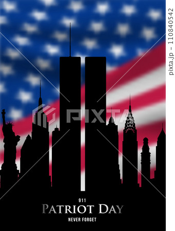 911 Patriot Day vertical banner.  110840542