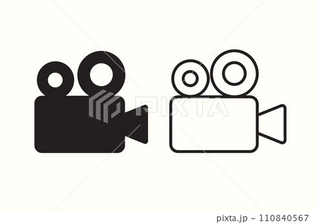 movie camera icon vector illustration 110840567