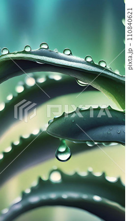 Aloe vera with dew drops wallpapers for I pad, Notebook cover, I phone, tab mobile high quality images 110840621