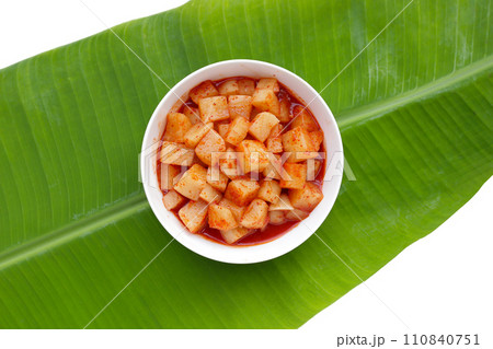 Daikon Kimchi. Tasty and spicy 110840751