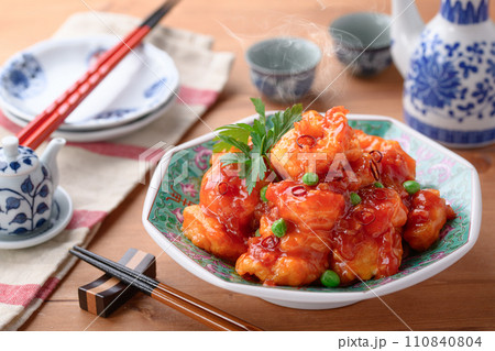 出来立ての海老チリ 110840804