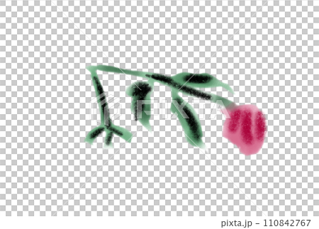 水彩風格枯萎的花朵 110842767