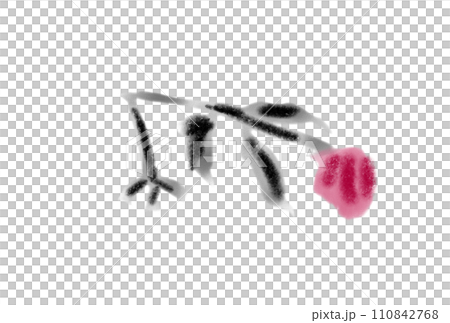 水彩風格枯萎的花朵 110842768