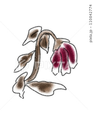 枯れた花のイラスト 110842774