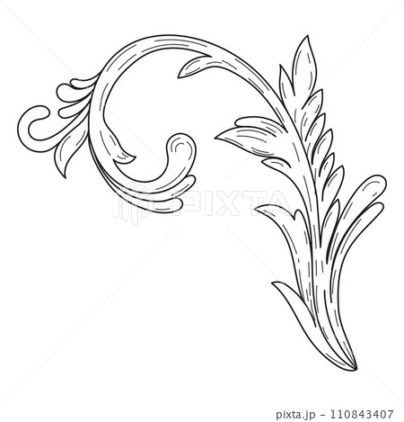 Vintage style design for Placards, Invitations, Banners, Badges and Logotypes 110843407