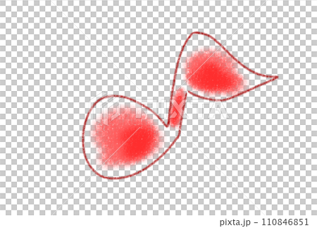 Illustration of cute musical notes 110846851