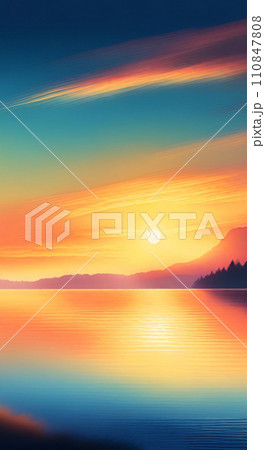 Lake and sunset wallpapers for I pad, Notebook cover, I phone, tab mobile high quality images 110847808