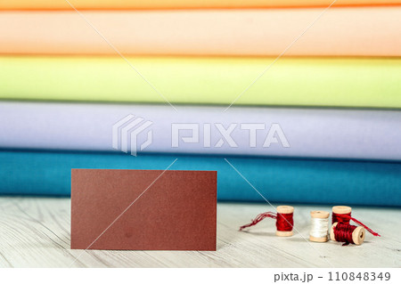 Fabric for embroidery. Color canvas in the shop for embroidery. Accessories for hobbies Fabric for embroidery. Color canvas in the shop for embroidery. Accessories for hobbies 110848349