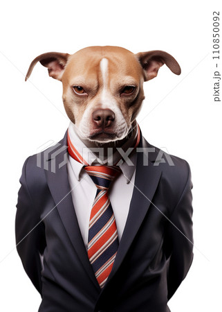 Dog man in a business suit 110850092