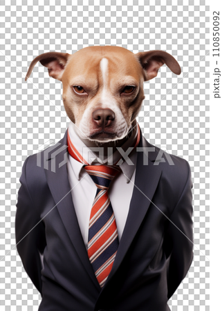 Dog man in a business suit 110850092