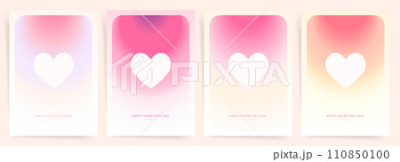 Soft Pink and White Valentine's Day Designs. Minimal Gradient Posters with Cute Hearts. Romantic Templates for Holiday Celebrations and Gifts. Soft Pink and White Valentine's Day Designs. Minimal Gradient Posters with Cute Hearts. Romantic Templates for Holiday Celebrations and Gifts. 110850100
