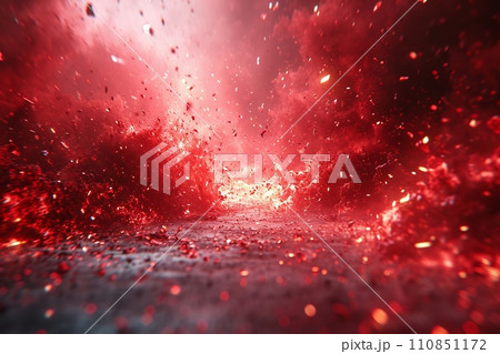 データの海を渡る情報の光路 デジタル時代の抽象アート AI画像 4 110851172