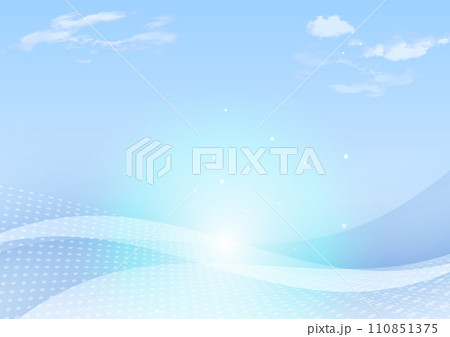 空と抽象ウェーブイメージ 110851375