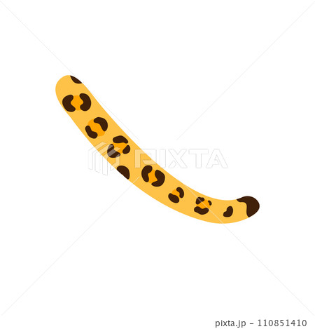 Vector flat leopard cheetah tail Vector flat leopard cheetah tail 110851410
