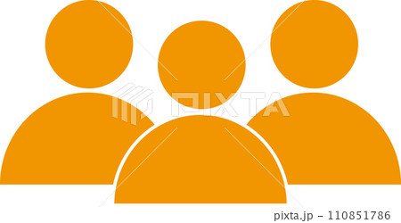 人物ピクトグラム グループ集団 アイコン シルエット 人物ピクトグラム グループ集団 アイコン シルエット 110851786