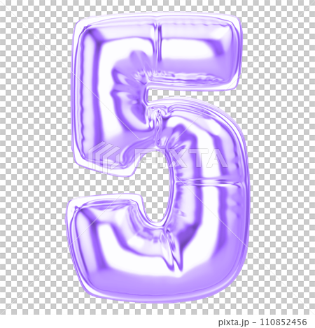 balloon metal number With Letter 3d render balloon metal number With Letter 3d render 110852456