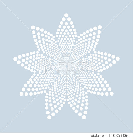 Abstract dotted shape.Vector design element 110853860