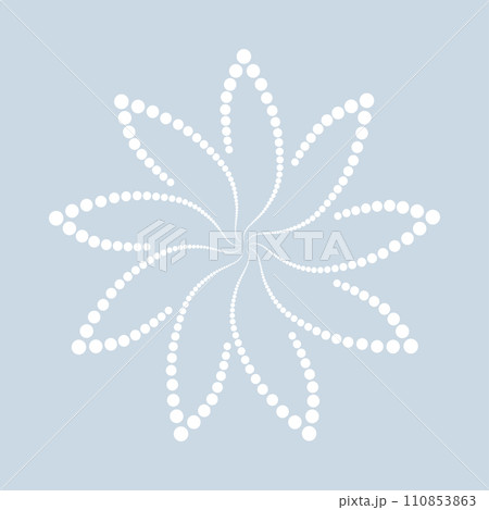 Abstract dotted shape.Vector design element 110853863