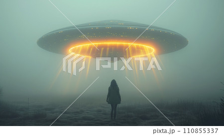 UFOと人 110855337