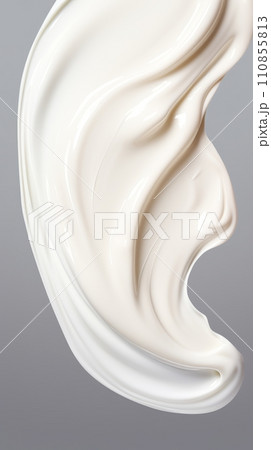 White cream sample on a light backgroundのイラスト素材 [110855813] - PIXTA