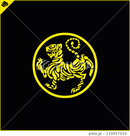 Emblem, symbol martial arts. SHOTOKAN KARATE TIGER 110857810