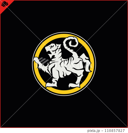 Emblem, symbol martial arts. SHOTOKAN KARATE TIGER 110857827