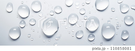 Background of water drops on glass 110858081