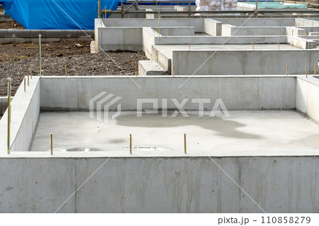 木造住宅 基礎工事 木造住宅 基礎工事 110858279