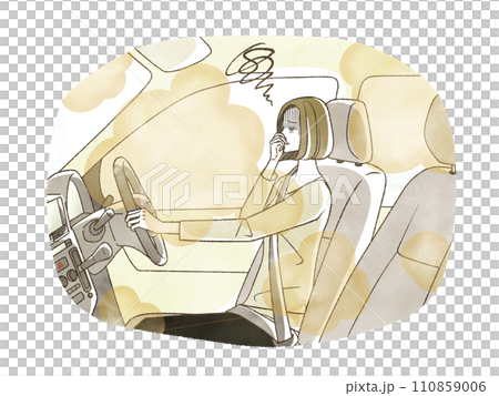 一位女士擔心車內有異味。 110859006