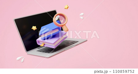 Education study learning back to school pencil book lecture certification science accessories icon 3d rendering. Education study learning back to school pencil book lecture certification science accessories icon 3d rendering. 110859752