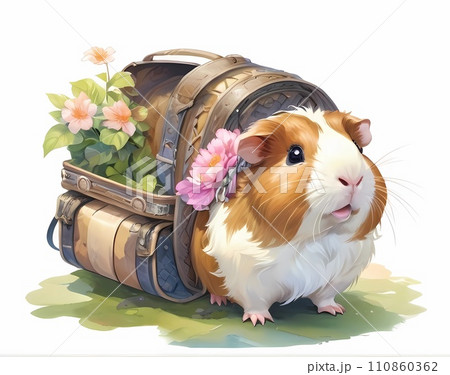 モルモットRPGファンタジーゲーム可愛い仲間絵葉書壁紙風背景 モルモットRPGファンタジーゲーム可愛い仲間絵葉書壁紙風背景 110860362