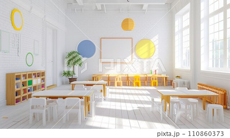 幼稚園の教室のイメージ02 幼稚園の教室のイメージ02 110860373