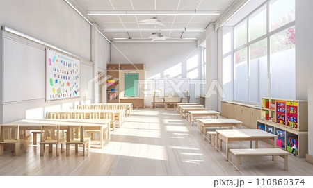 幼稚園の教室のイメージ03 幼稚園の教室のイメージ03 110860374