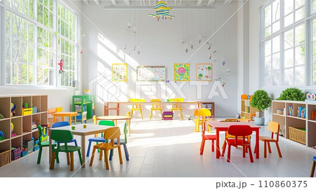 幼稚園の教室のイメージ05 110860375