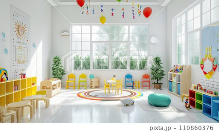 幼稚園の教室のイメージ06 110860376