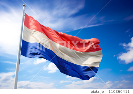 オランダ国旗のイメージ01 110860411