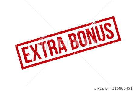 Extra Bonus Rubber Stamp Seal Vector Extra Bonus Rubber Stamp Seal Vector 110860451