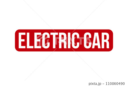 Electric Car Rubber Stamp Seal Vector Electric Car Rubber Stamp Seal Vector 110860490