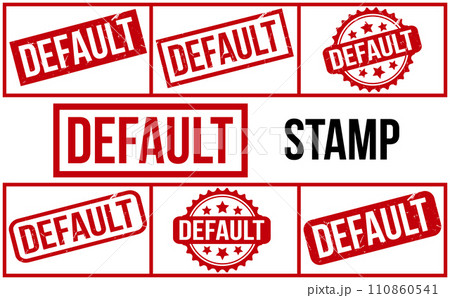 Default Rubber Stamp set Vector 110860541