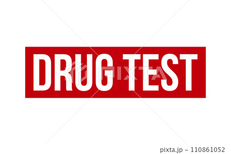 Drug Test Rubber Stamp Seal Vector 110861052