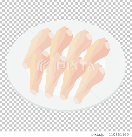 手羽中のイラスト 手羽中のイラスト 110861169