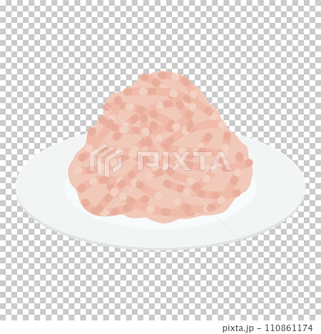 鶏ミンチのイラスト 110861174