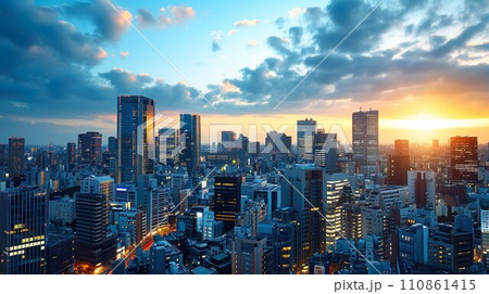 東京の都市風景01 東京の都市風景01 110861415