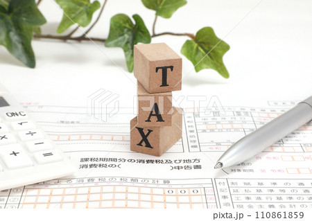 TAX 消費税確定申告書 TAX 消費税確定申告書 110861859