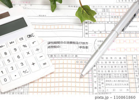 TAX 消費税確定申告書 TAX 消費税確定申告書 110861860