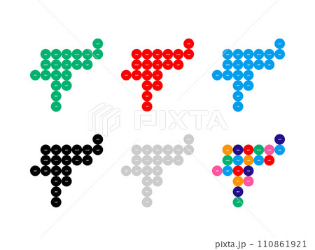 市町村入り地図＿佐賀県＿デフォルメ-04 110861921