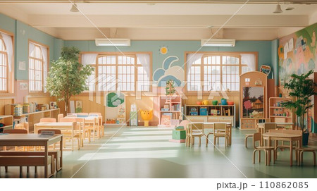 保育園の教室のイメージ01 110862085