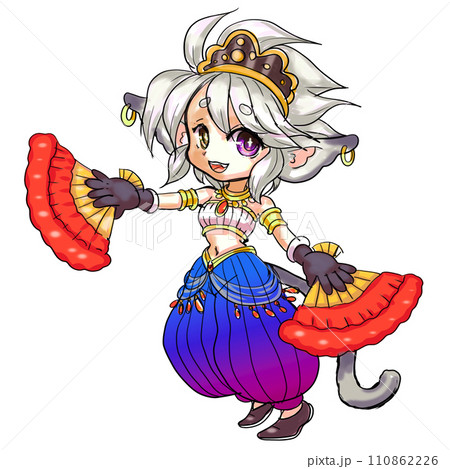 かわいいケモ耳の踊り子 110862226